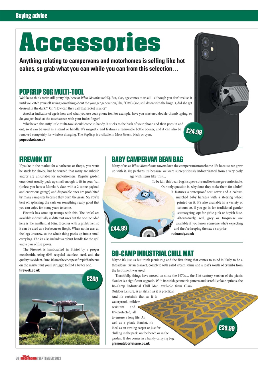 What Motorhome magazine Preview Pages