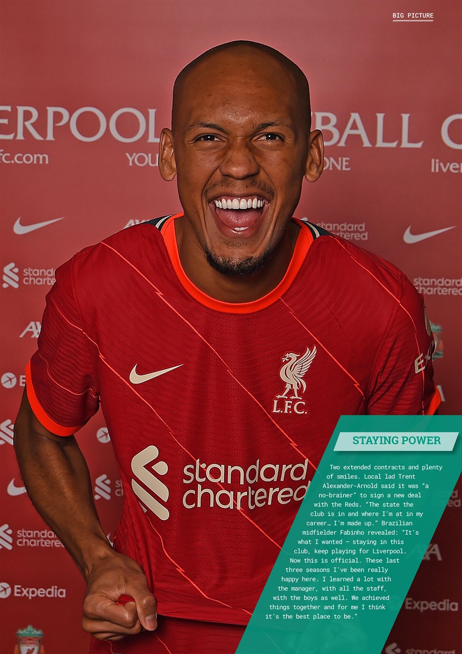Liverpool FC Magazine Preview Pages