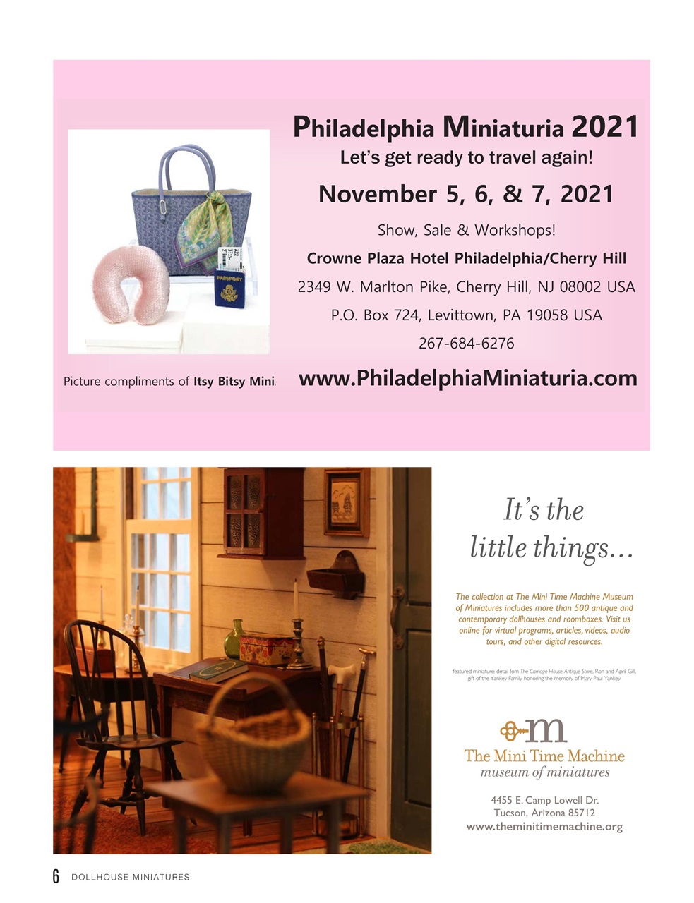 Dollhouse Miniatures Preview Pages