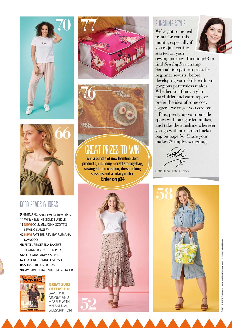 Simply Sewing Preview Pages