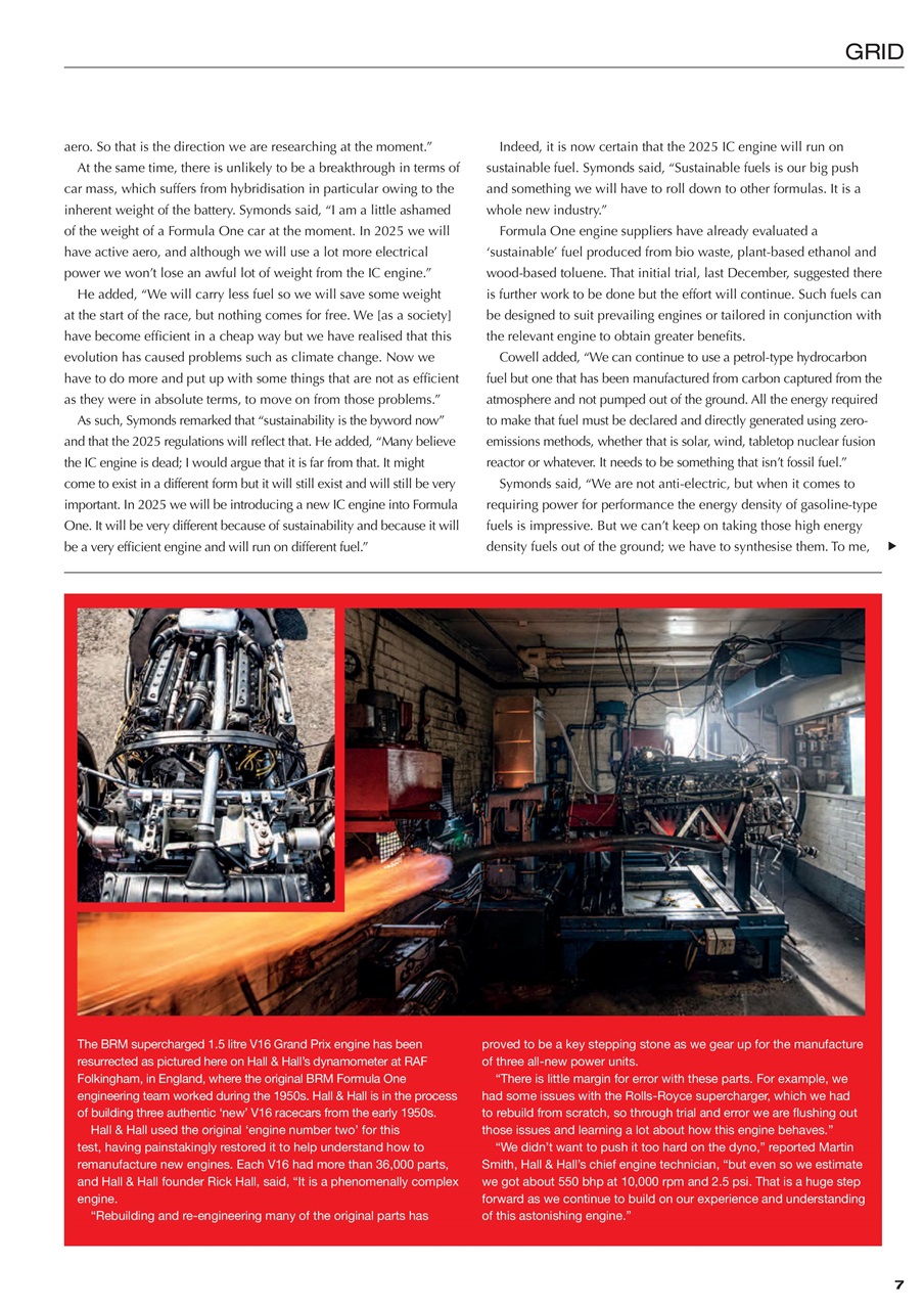 Race Engine Technology Preview Pages