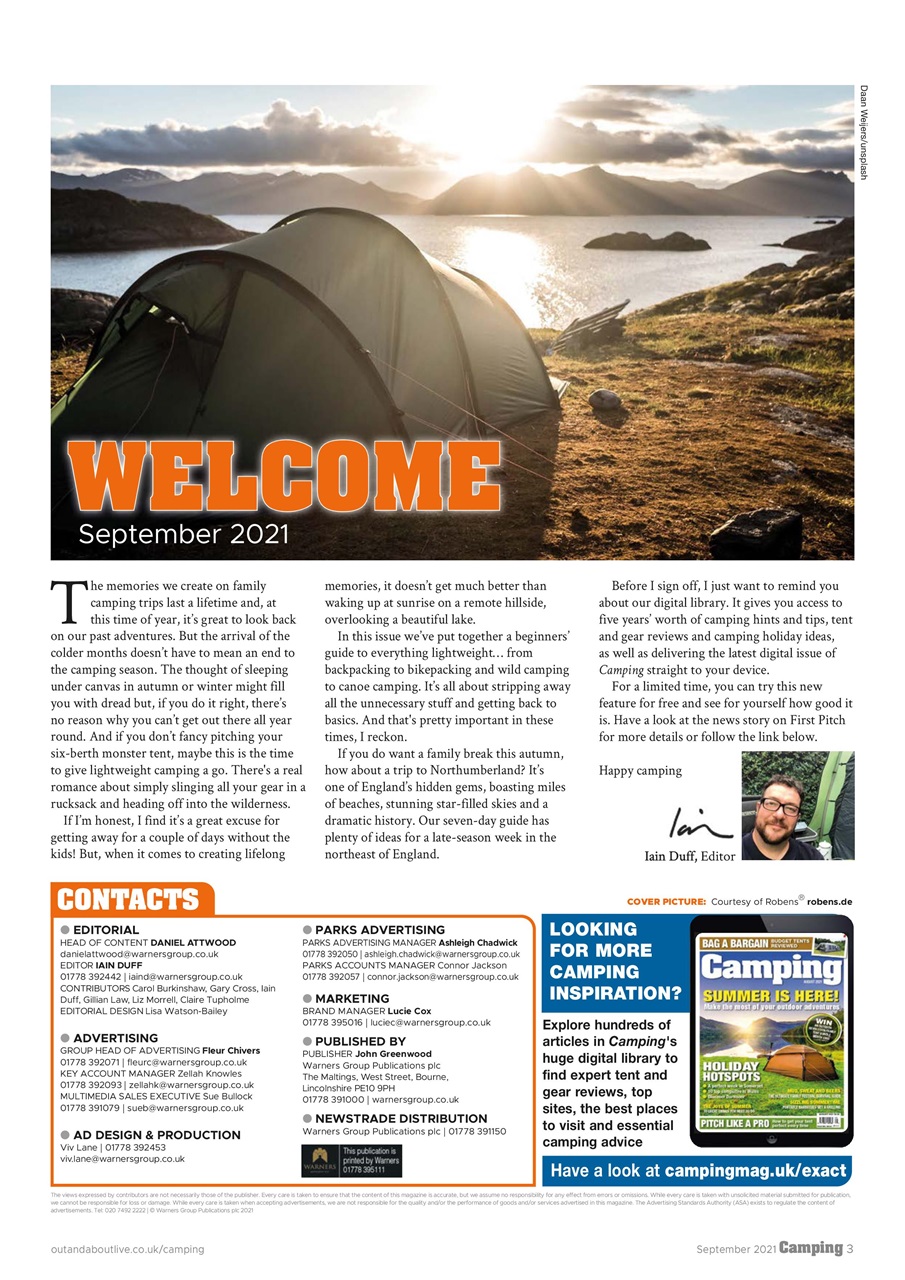 Camping Preview Pages