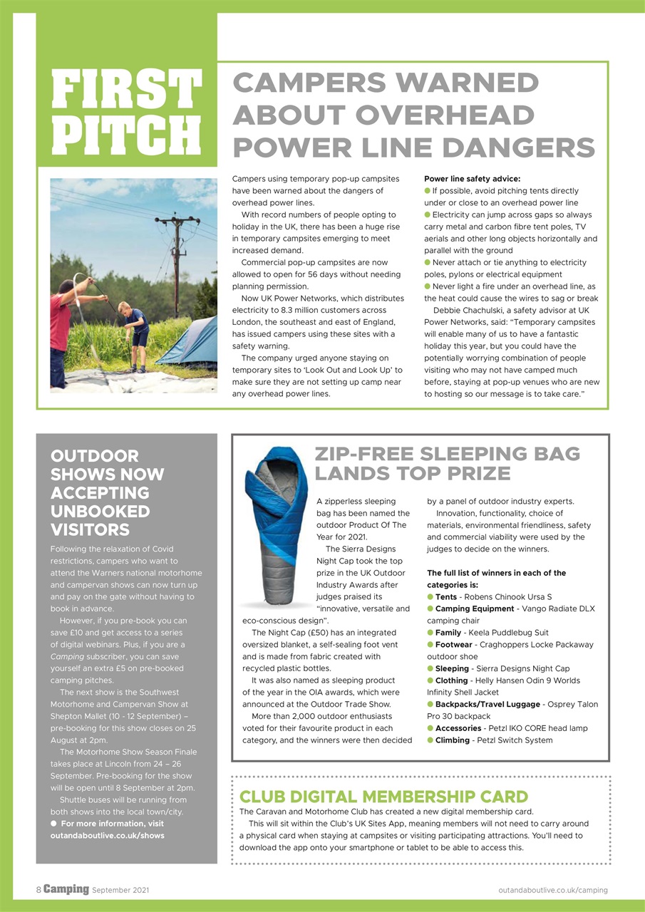 Camping Preview Pages