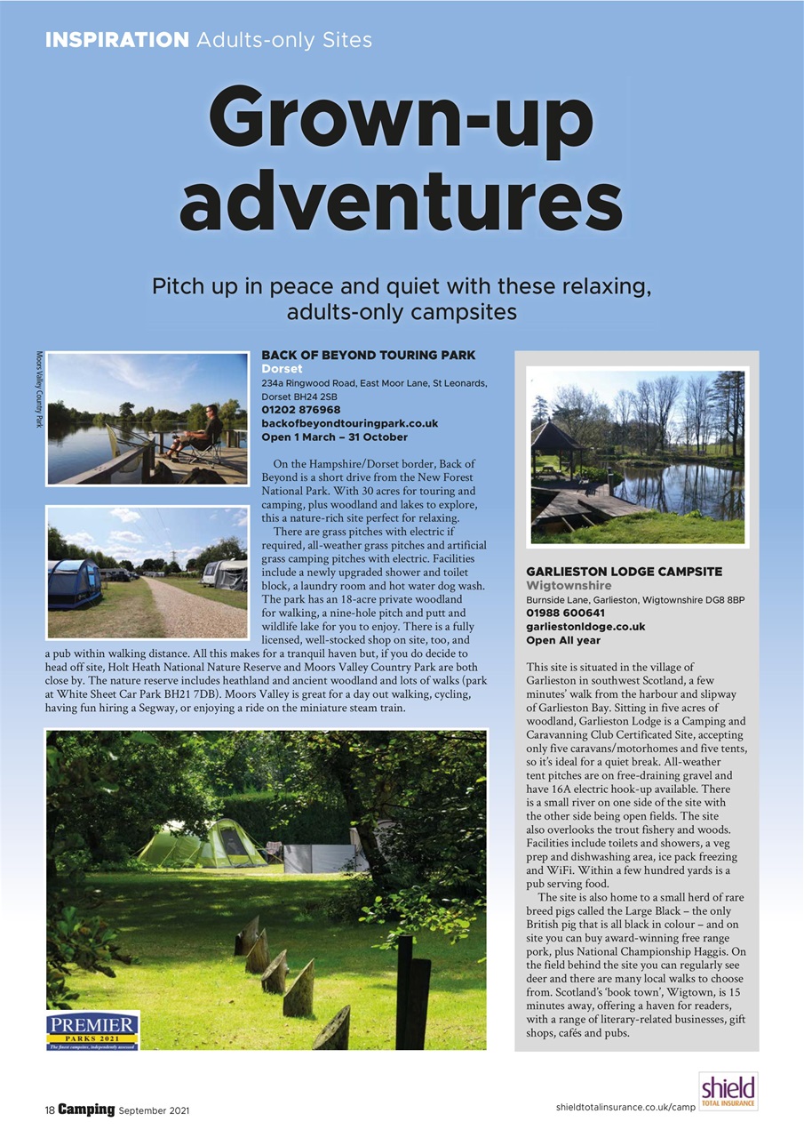 Camping Preview Pages