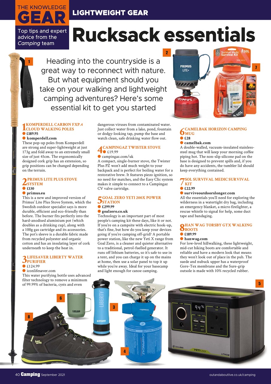 Camping Preview Pages