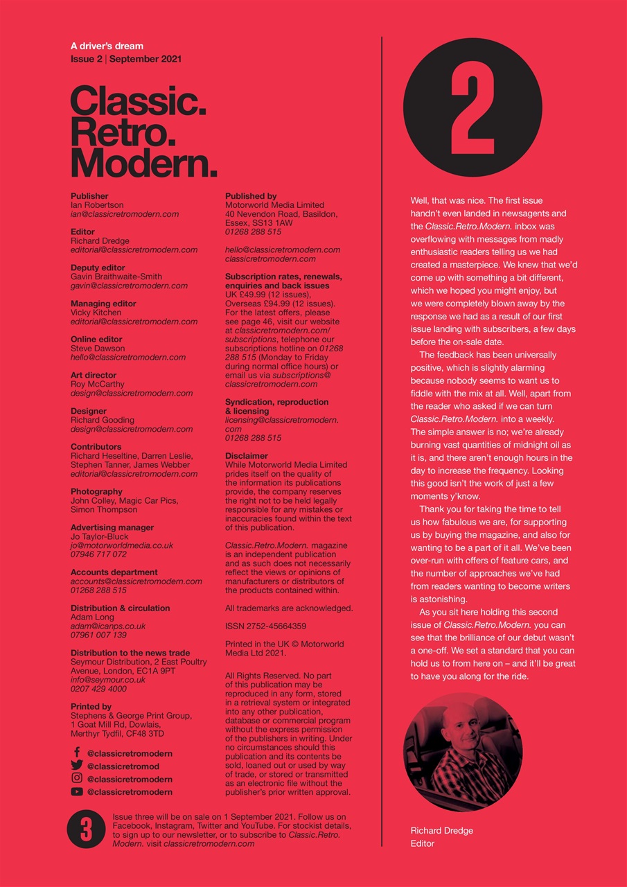 Classic Retro Modern Magazine Preview Pages