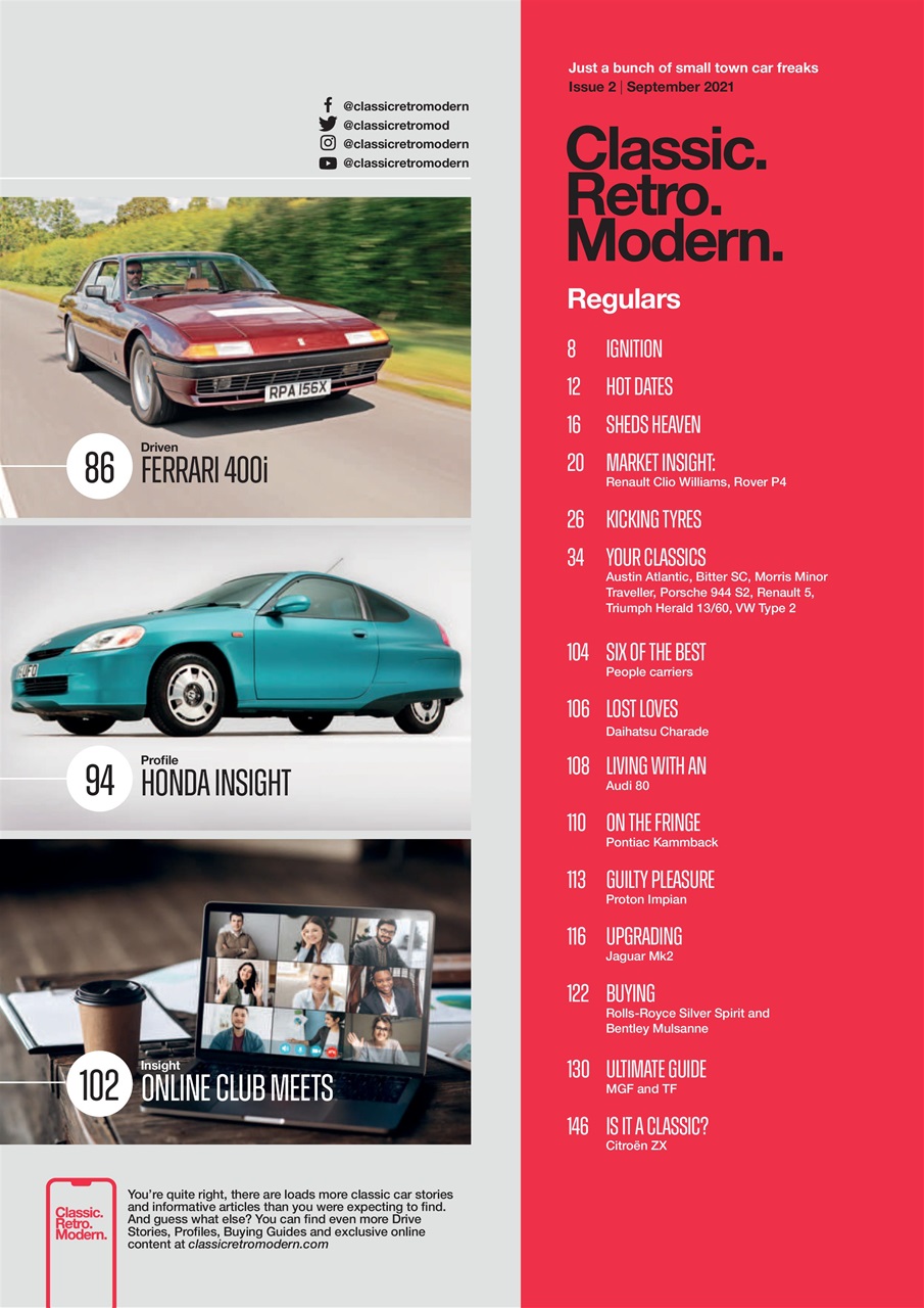 Classic Retro Modern Magazine Preview Pages