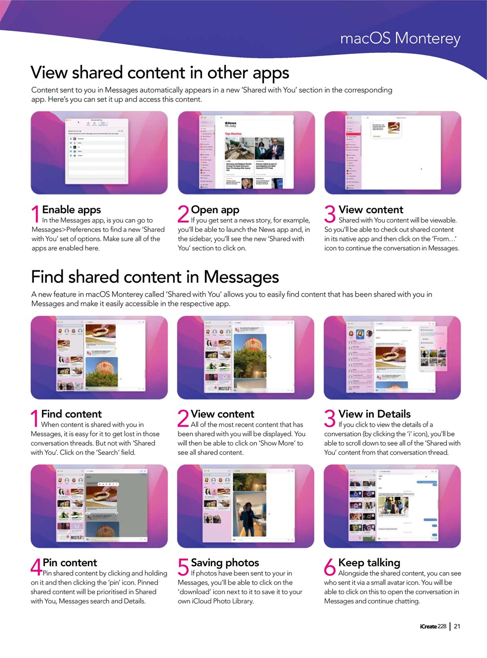 iCreate Preview Pages