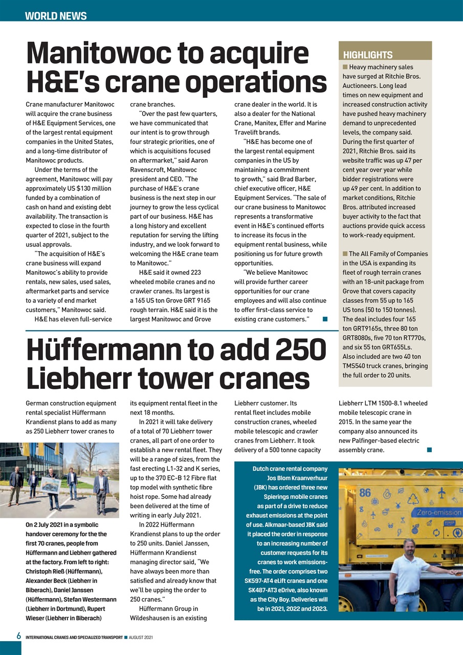 Int. Cranes and Specialized Transp Preview Pages