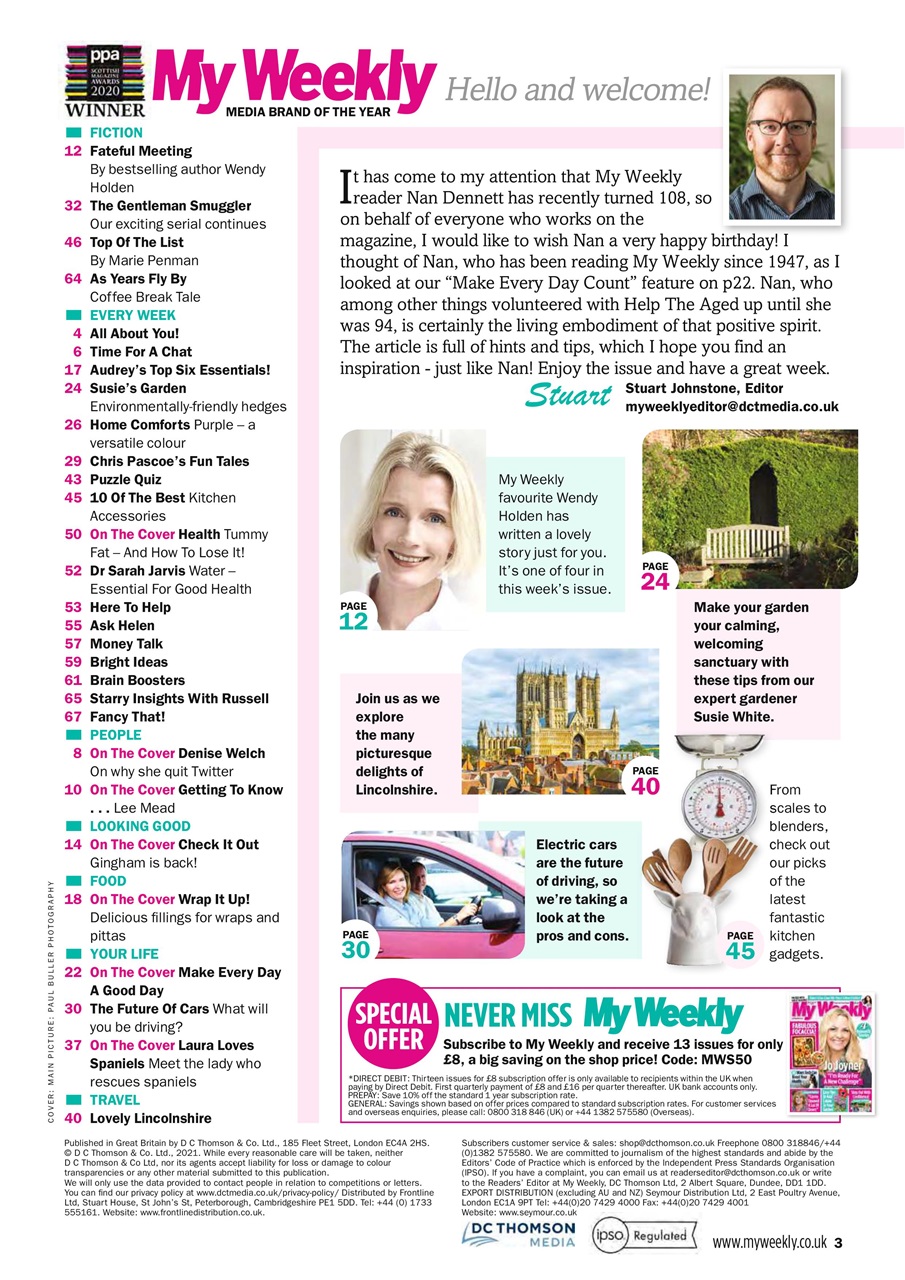 My Weekly Preview Pages