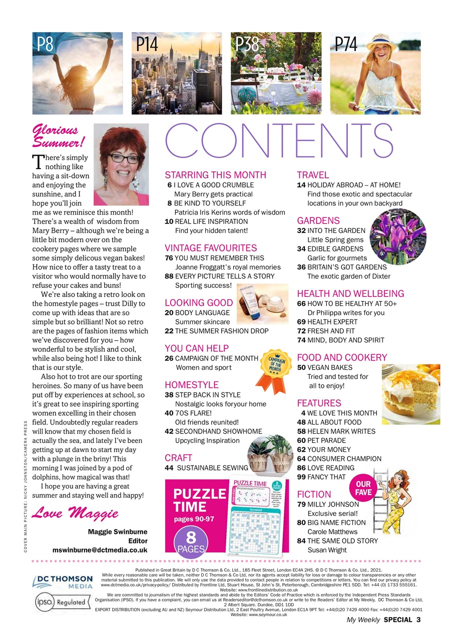 My Weekly Special Preview Pages