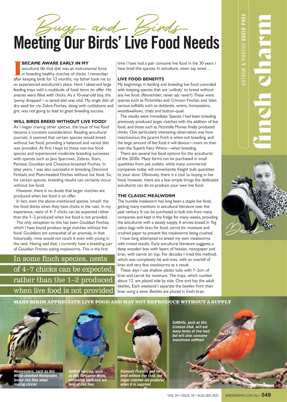 Australian Birdkeeper Magazine Preview Pages