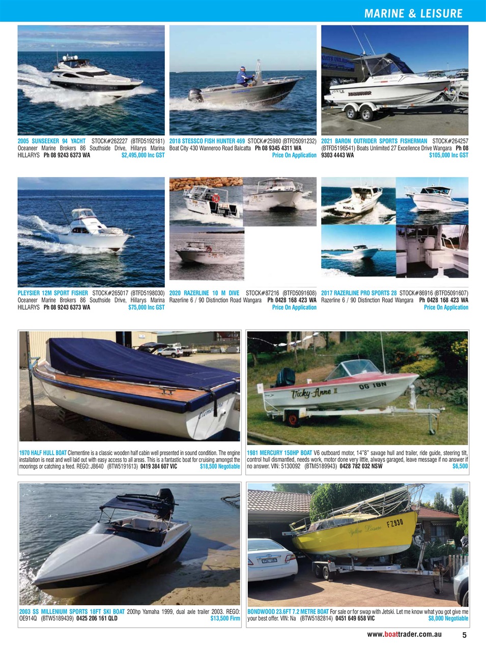 Boat Trader Australia Preview Pages