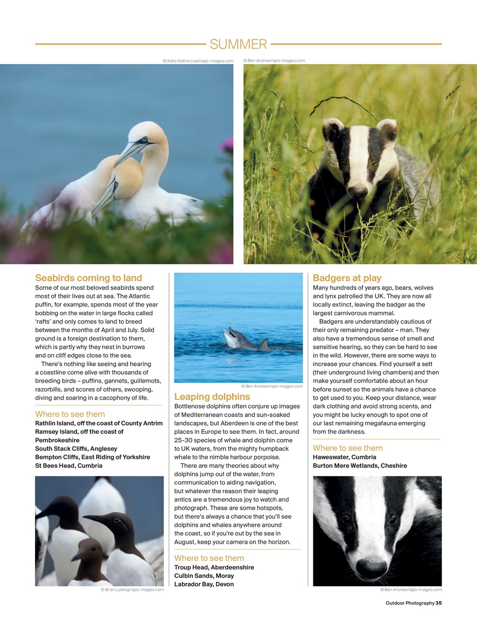 Outdoor Photography Preview Pages