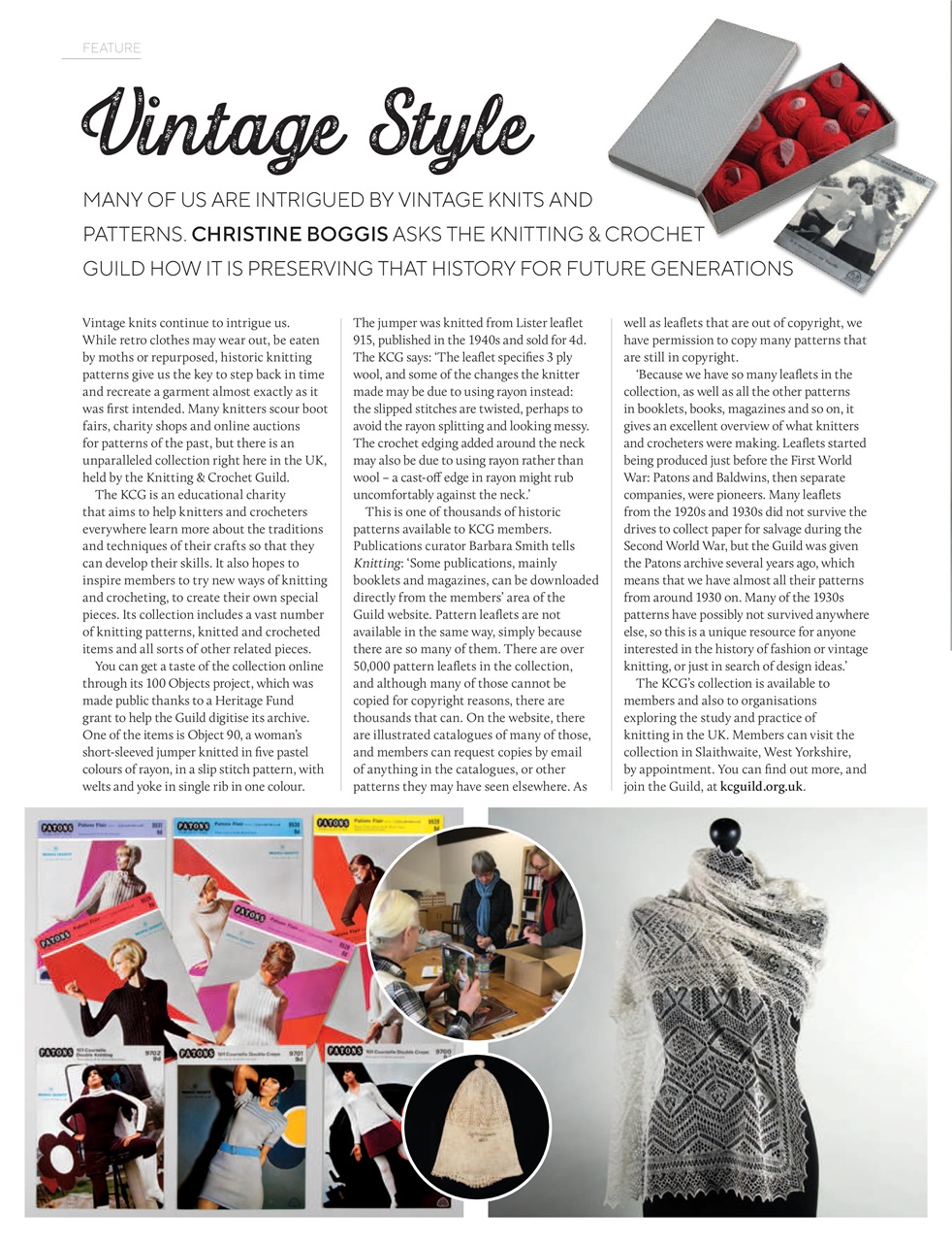 Knitting Preview Pages