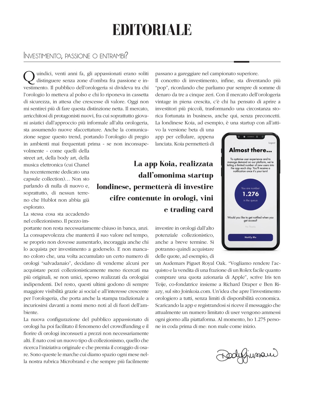 L'Orologio Preview Pages