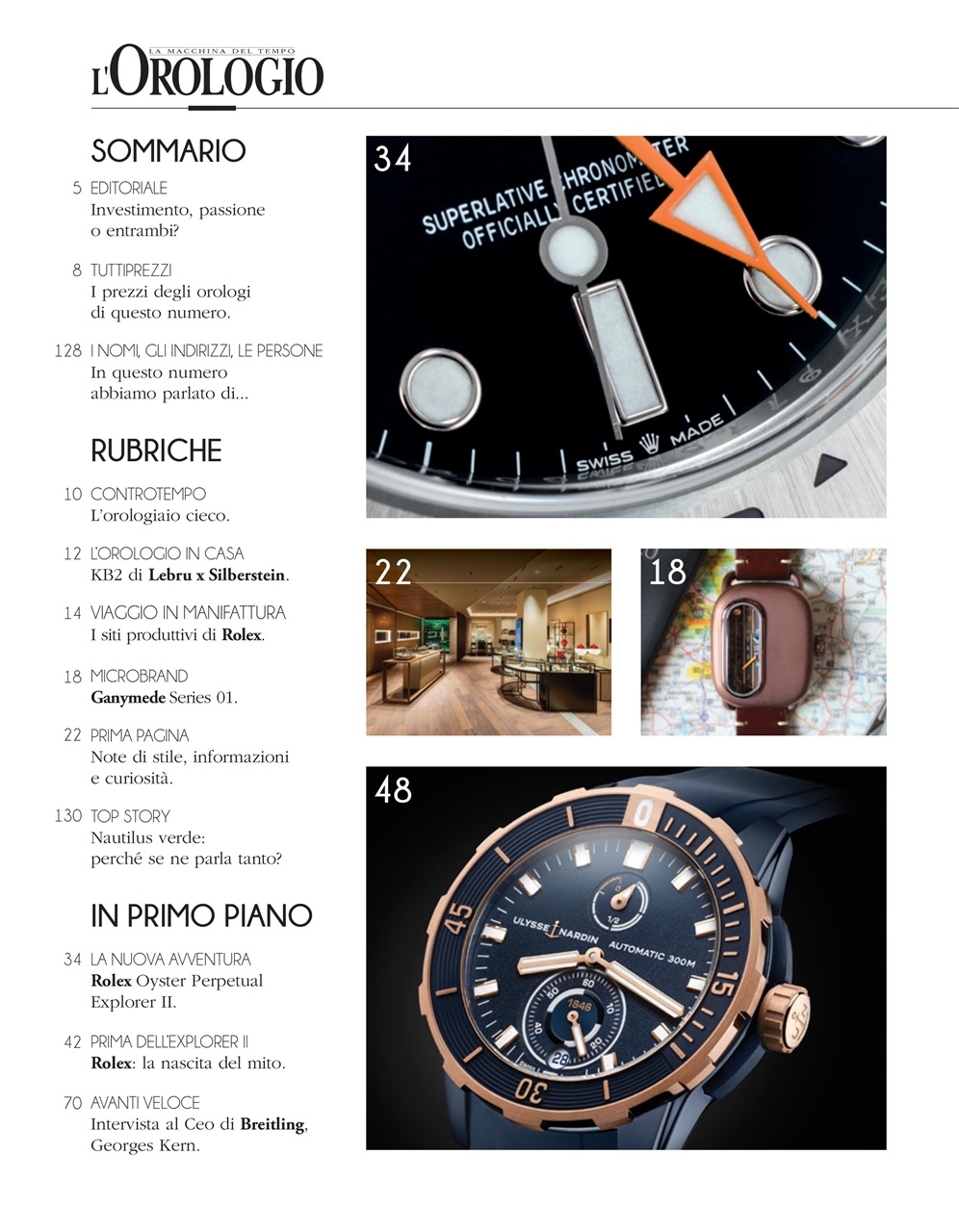 L'Orologio Preview Pages