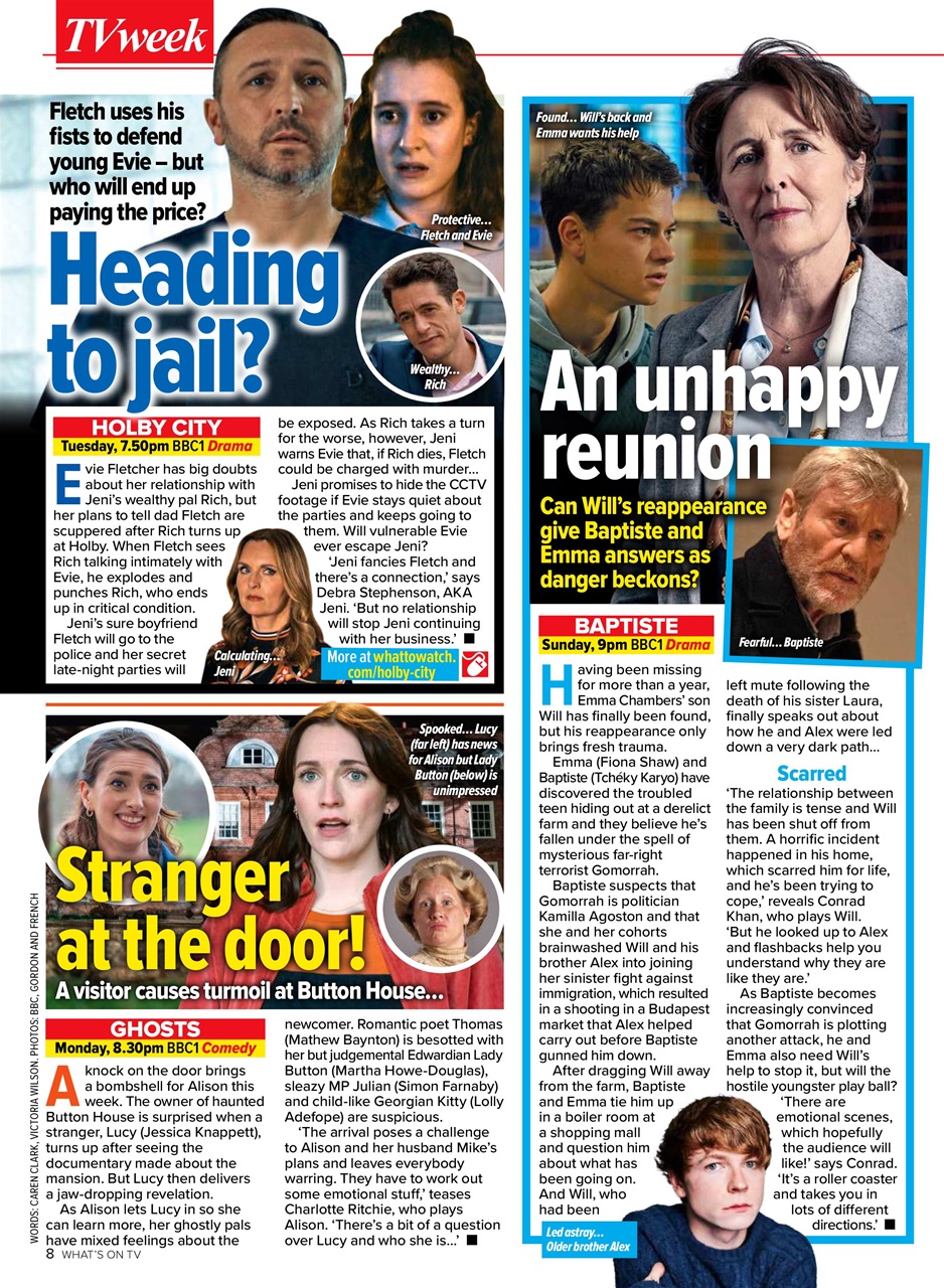 What's on TV Preview Pages