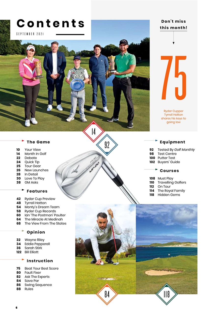 Golf Monthly Preview Pages