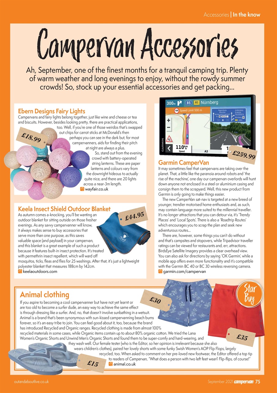 Campervan Preview Pages