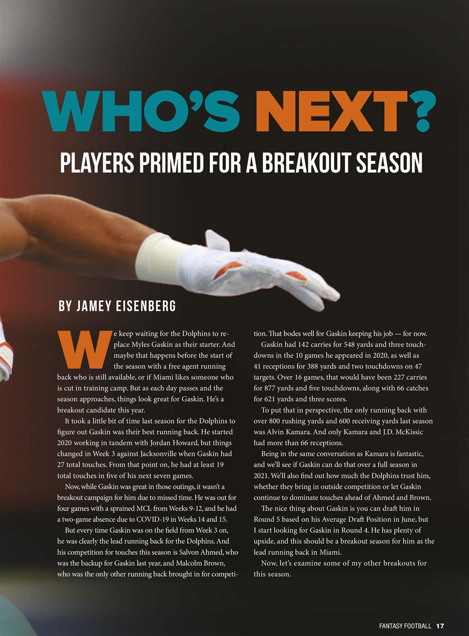 Beckett Football Magazine Preview Pages