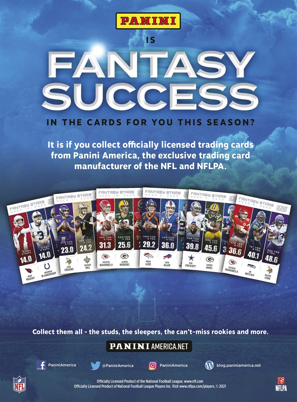 Beckett Football Magazine Preview Pages