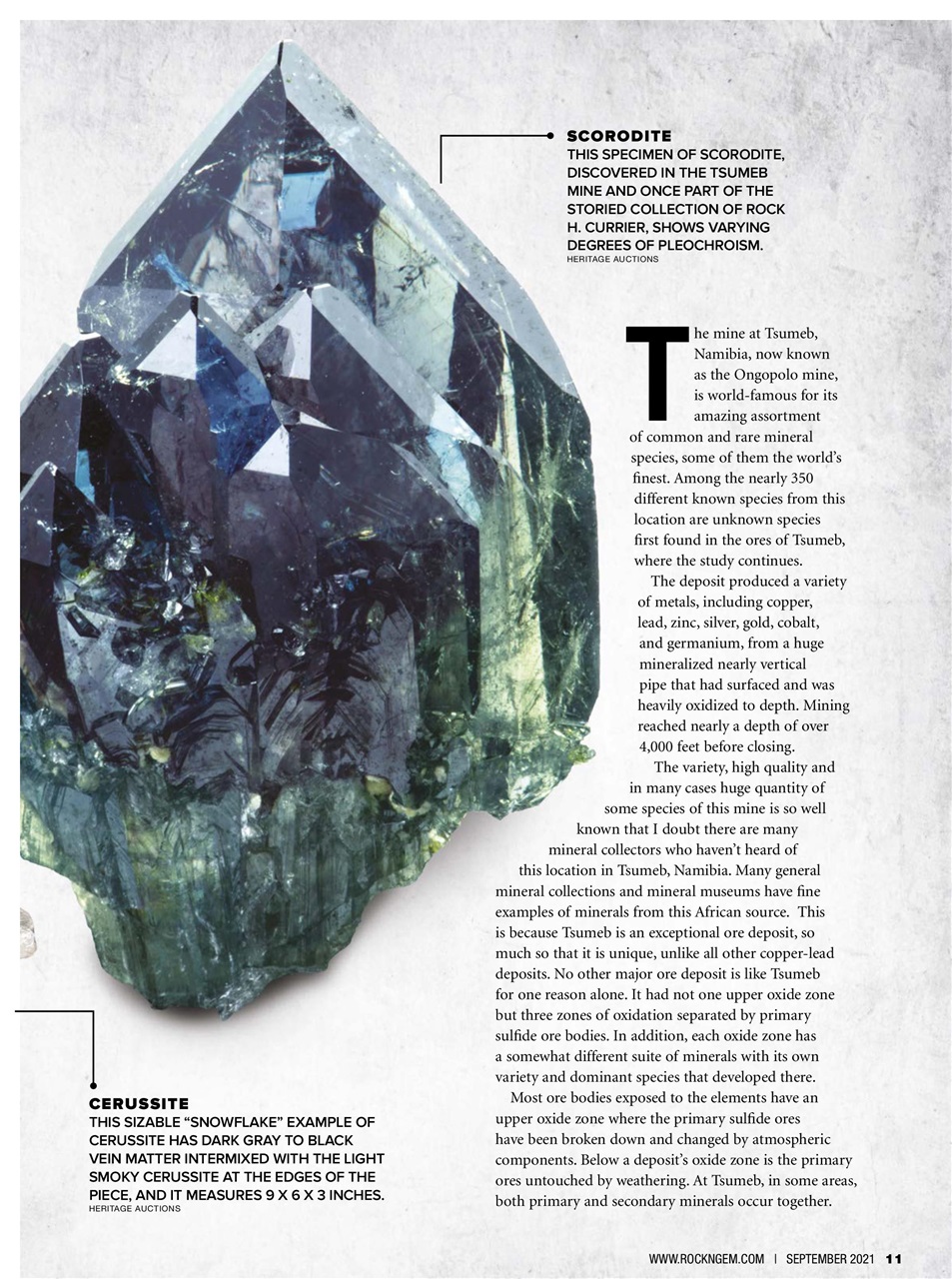 Rock&Gem Magazine Preview Pages