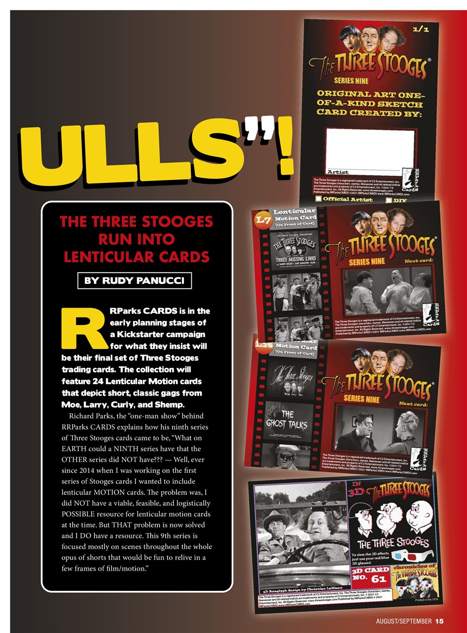 Non-Sport Update Magazine Preview Pages