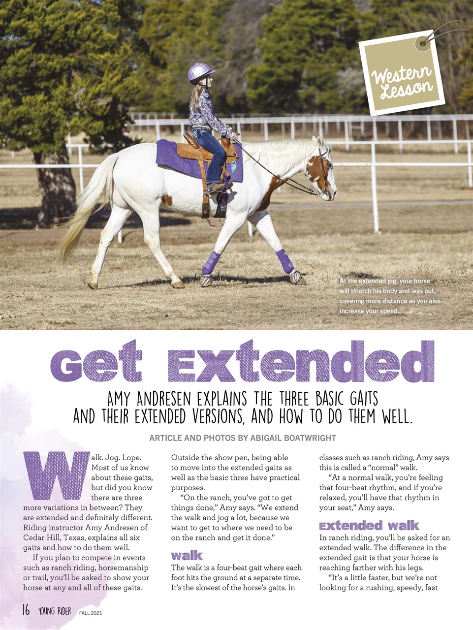 Young Rider Magazine Preview Pages