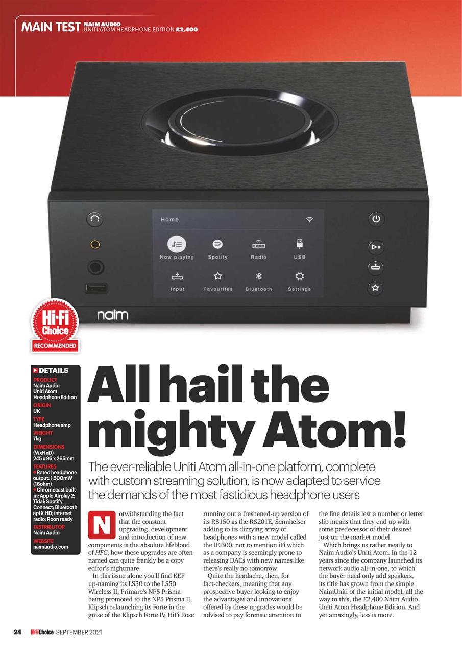 Hi-Fi Choice Preview Pages