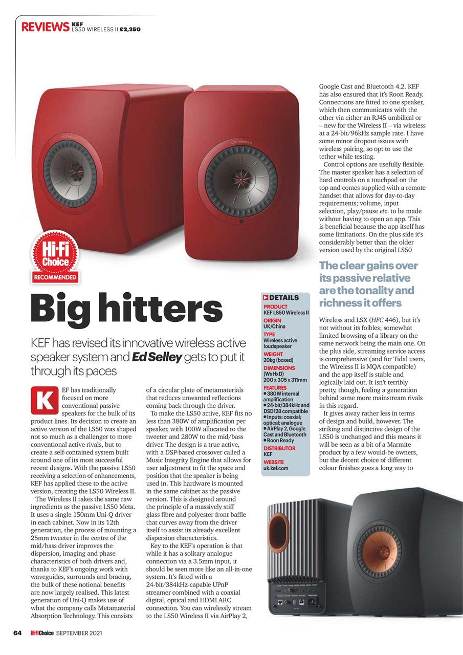 Hi-Fi Choice Preview Pages