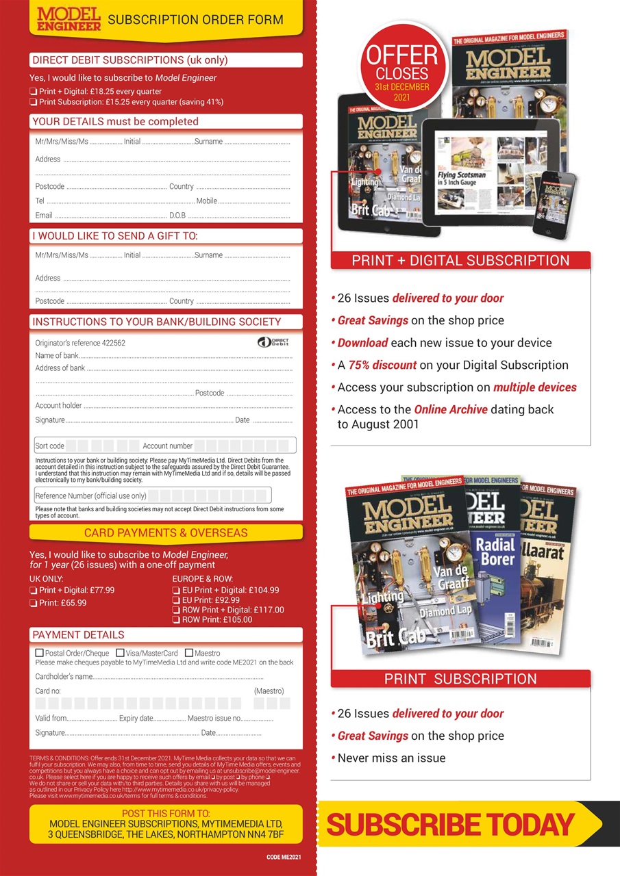 Model Engineer Preview Pages