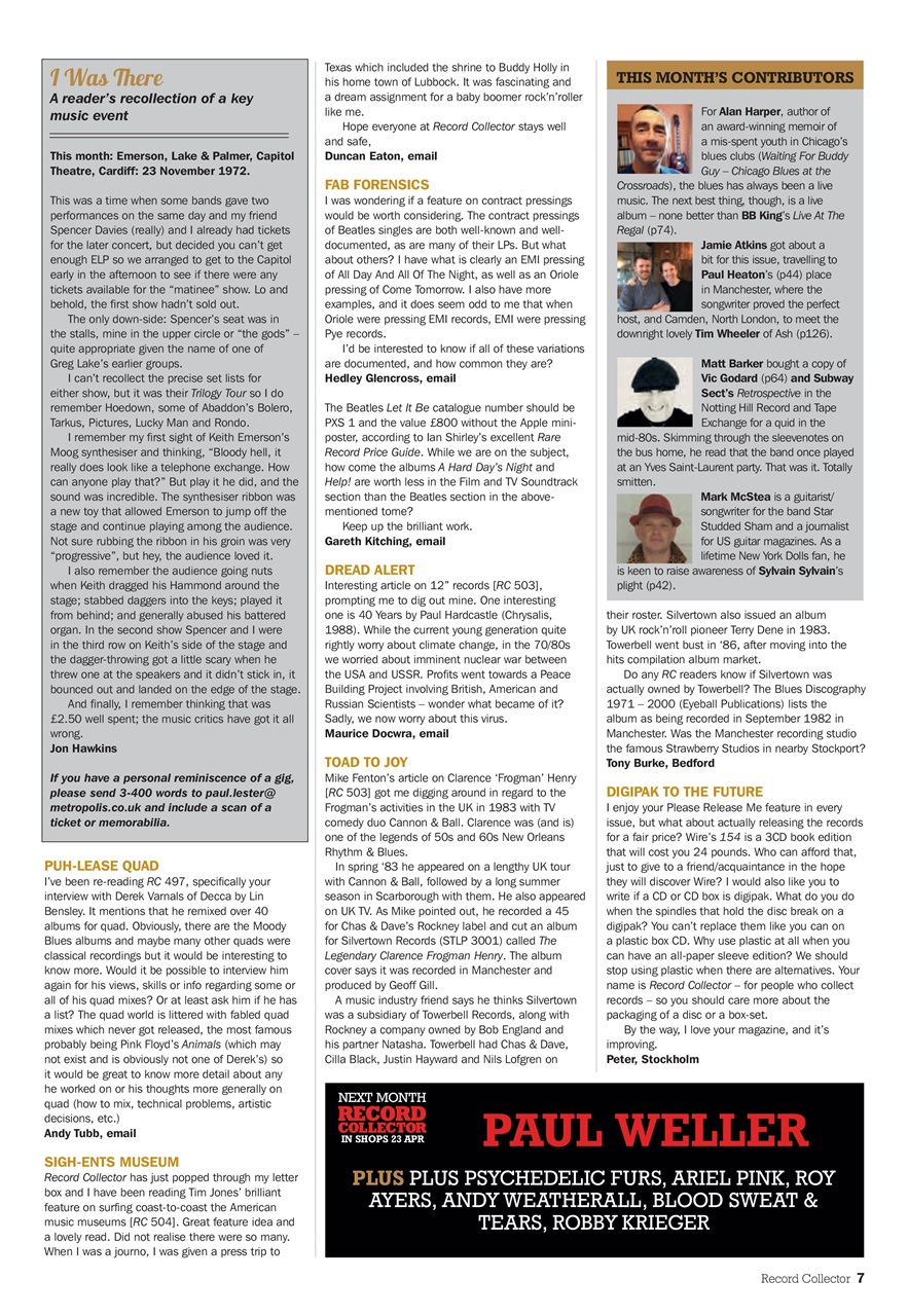 Record Collector Preview Pages