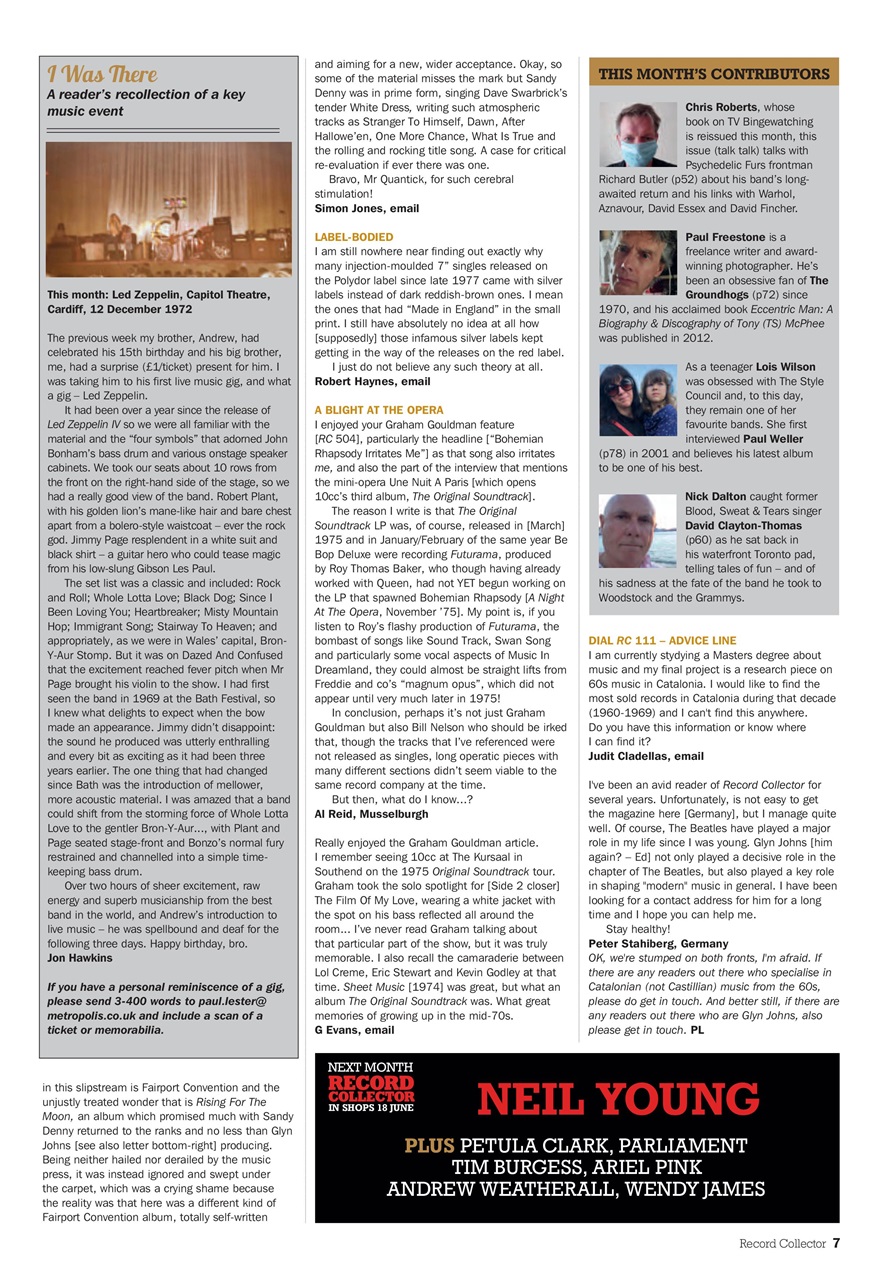 Record Collector Preview Pages