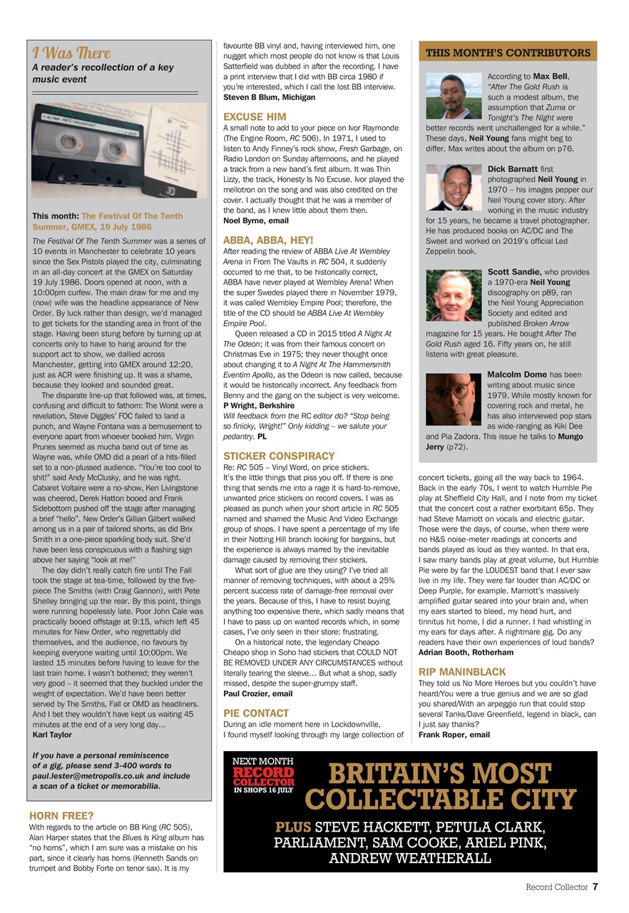 Record Collector Preview Pages