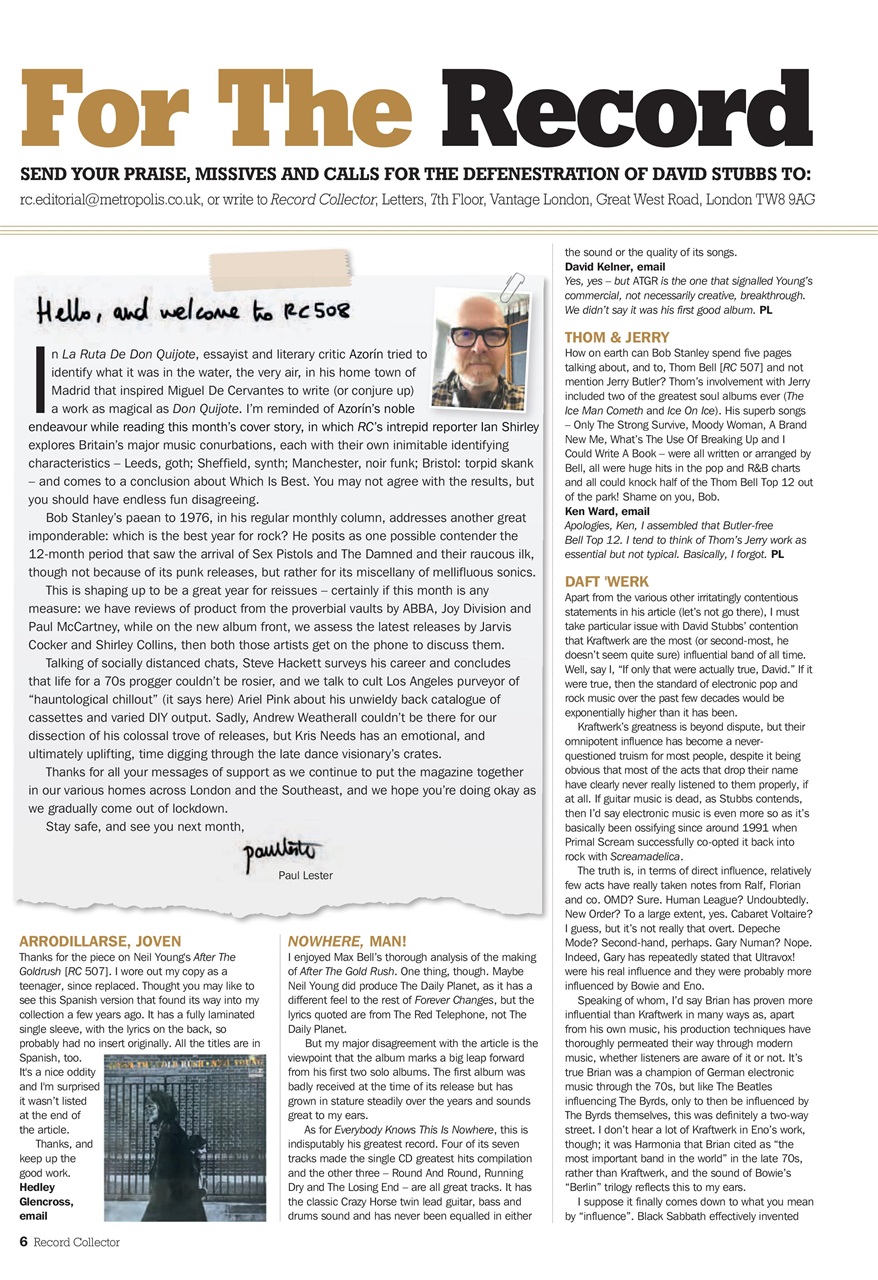 Record Collector Preview Pages