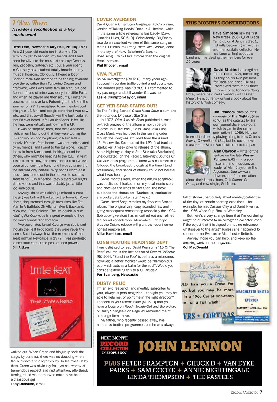 Record Collector Preview Pages