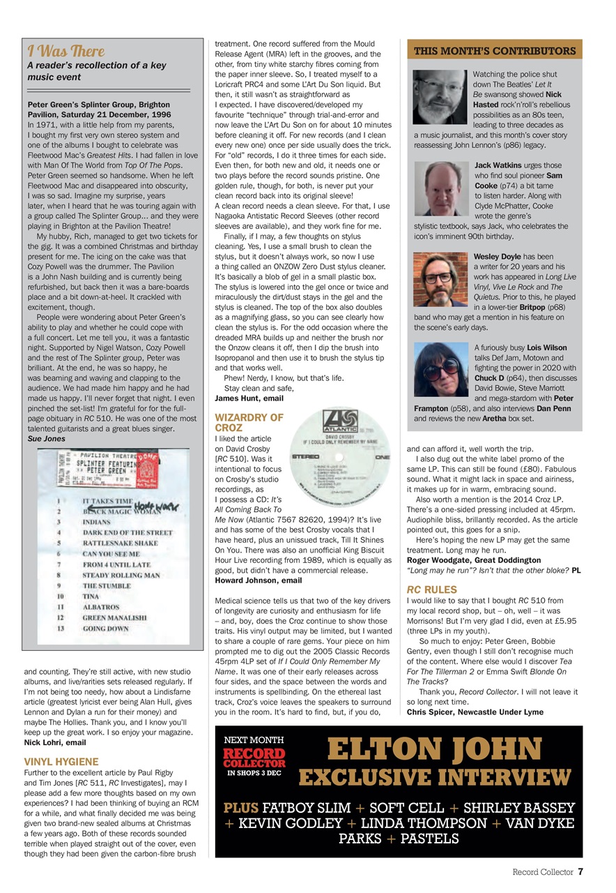 Record Collector Preview Pages