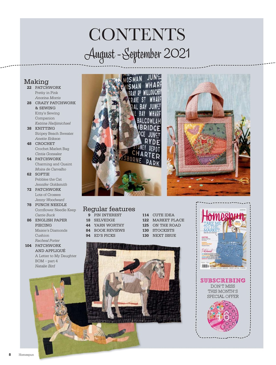 Homespun Preview Pages