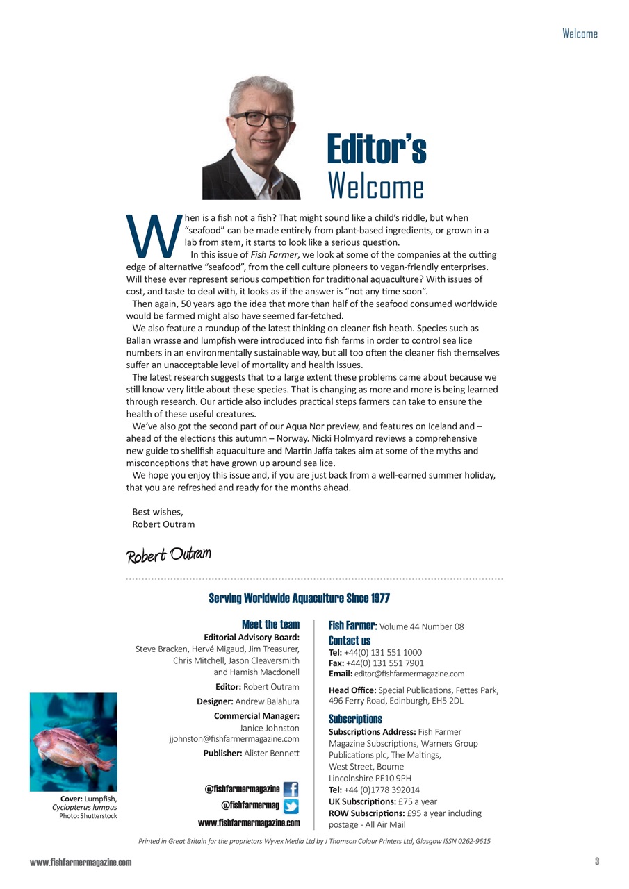 Fish Farmer Magazine Preview Pages