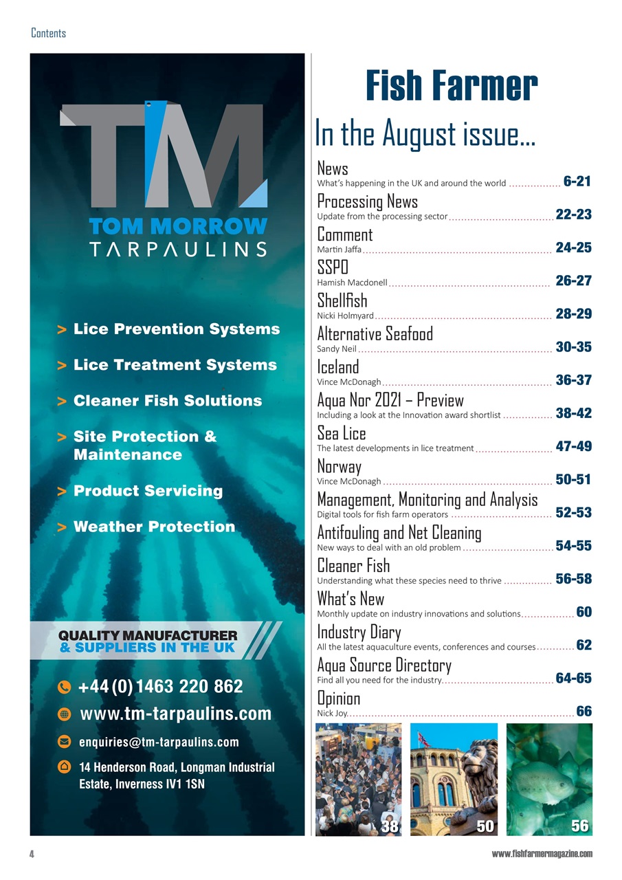 Fish Farmer Magazine Preview Pages