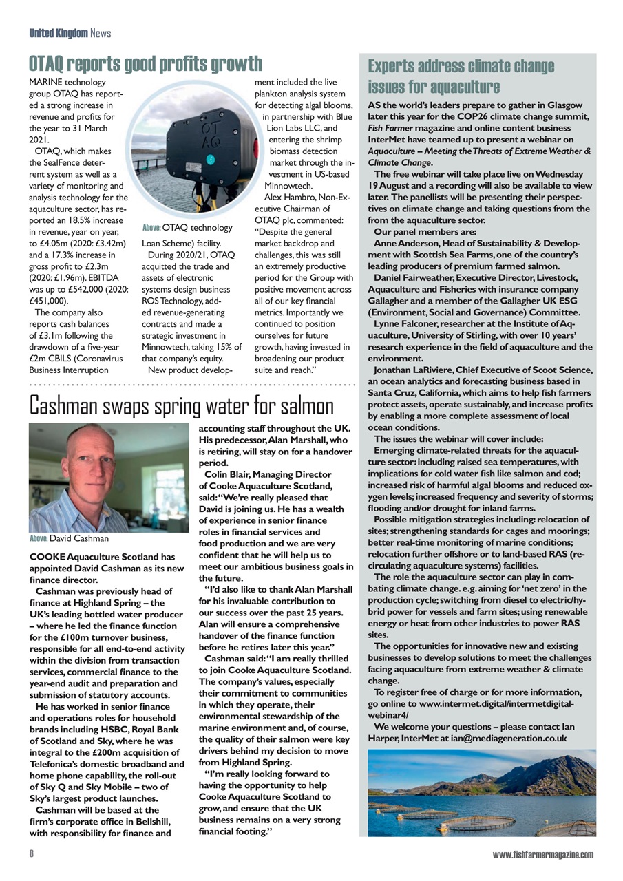 Fish Farmer Magazine Preview Pages