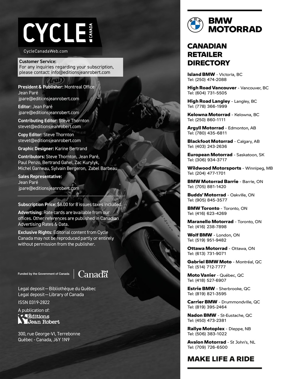 Cycle Canada Preview Pages