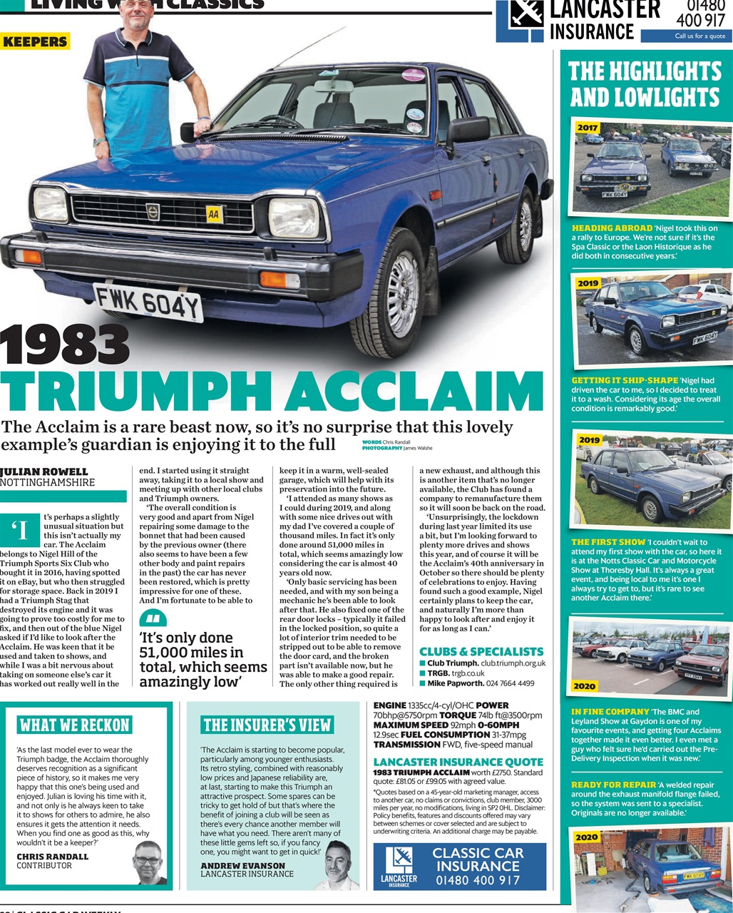 Classic Car Weekly Preview Pages