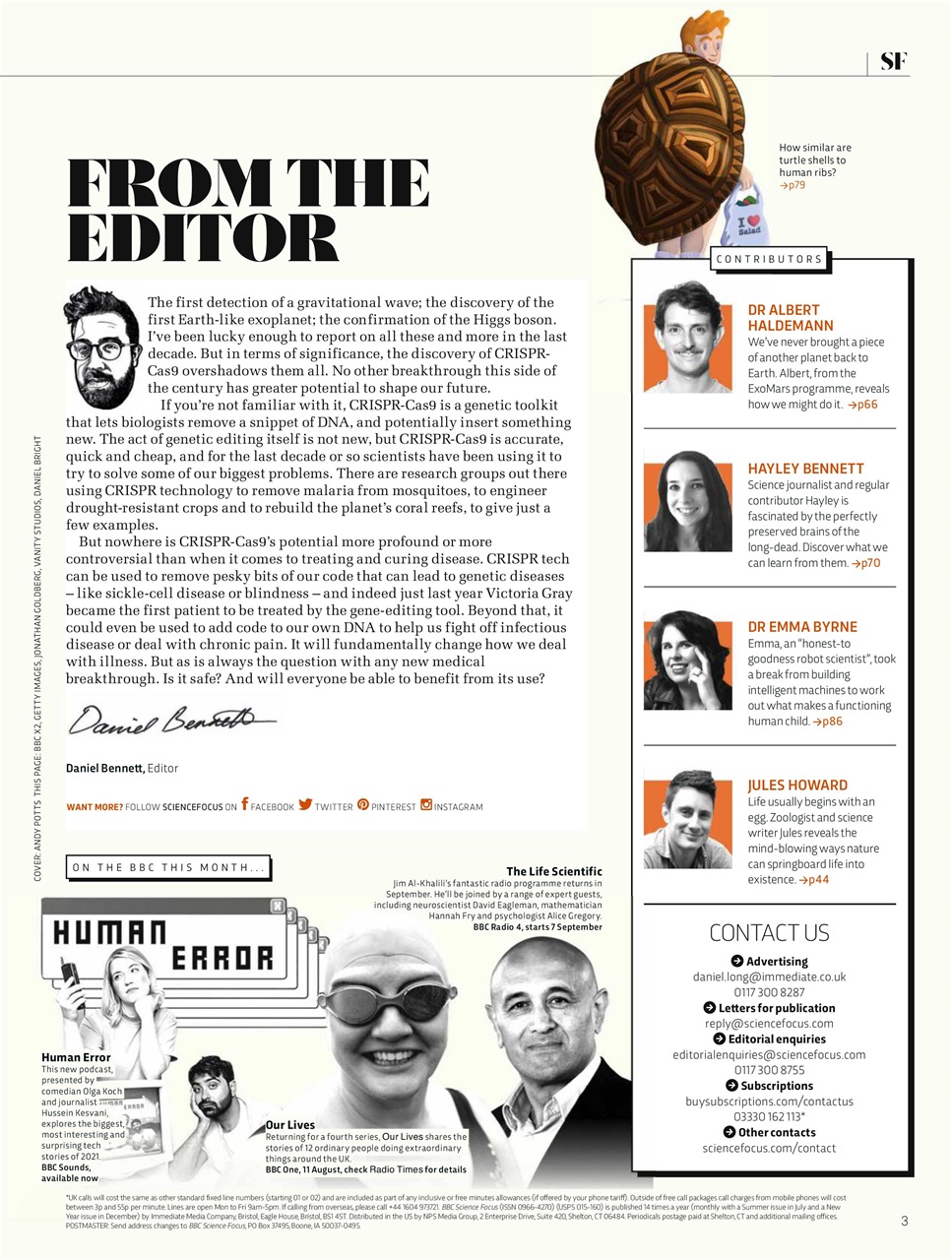 BBC Science Focus Magazine Preview Pages