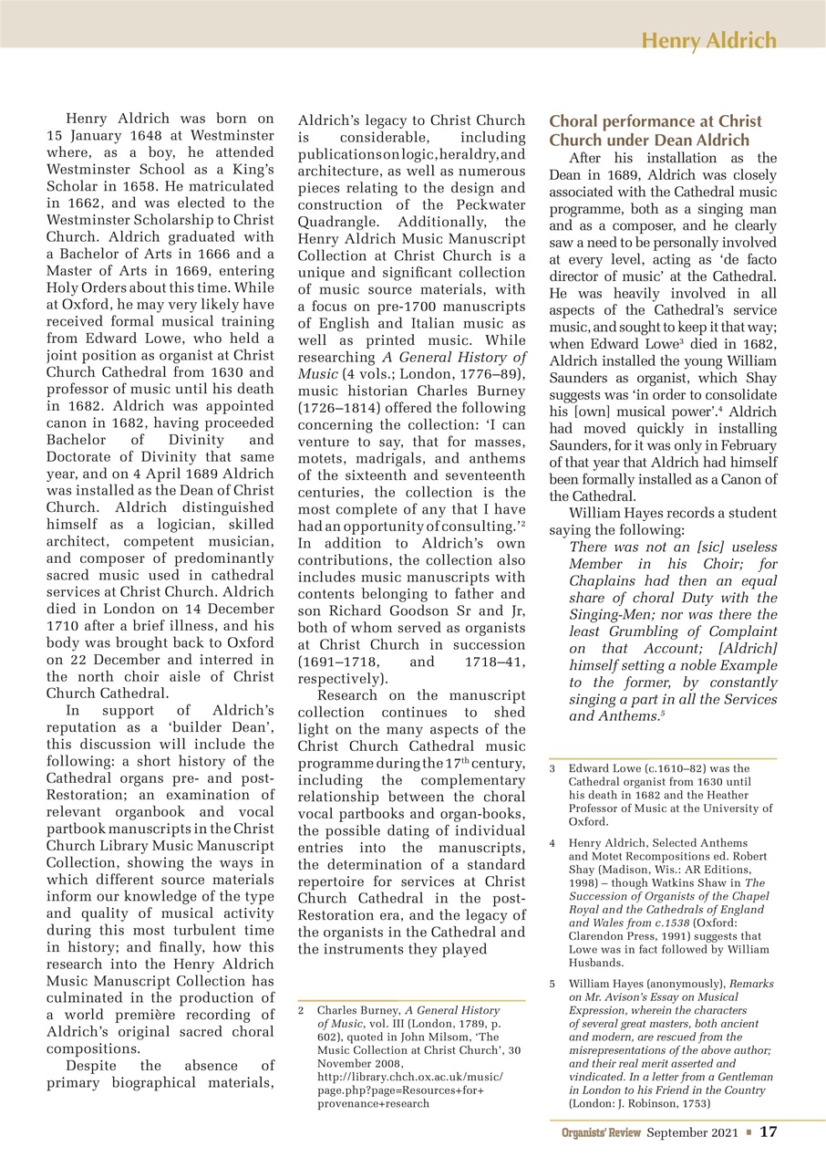 Organists' Review Preview Pages