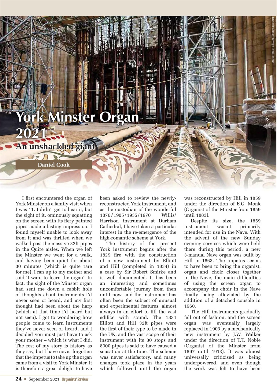 Organists' Review Preview Pages