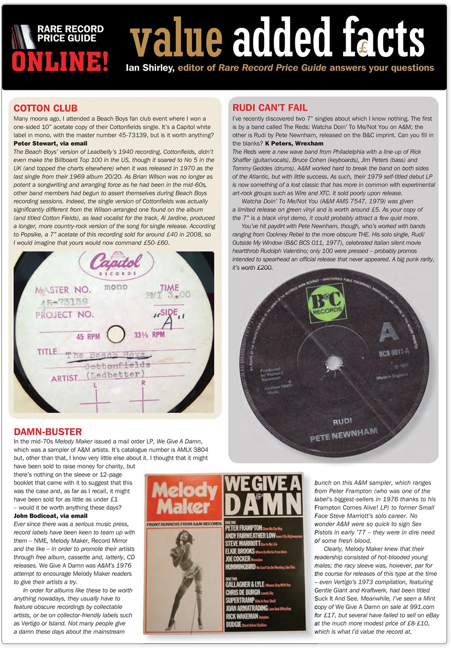 Record Collector Preview Pages