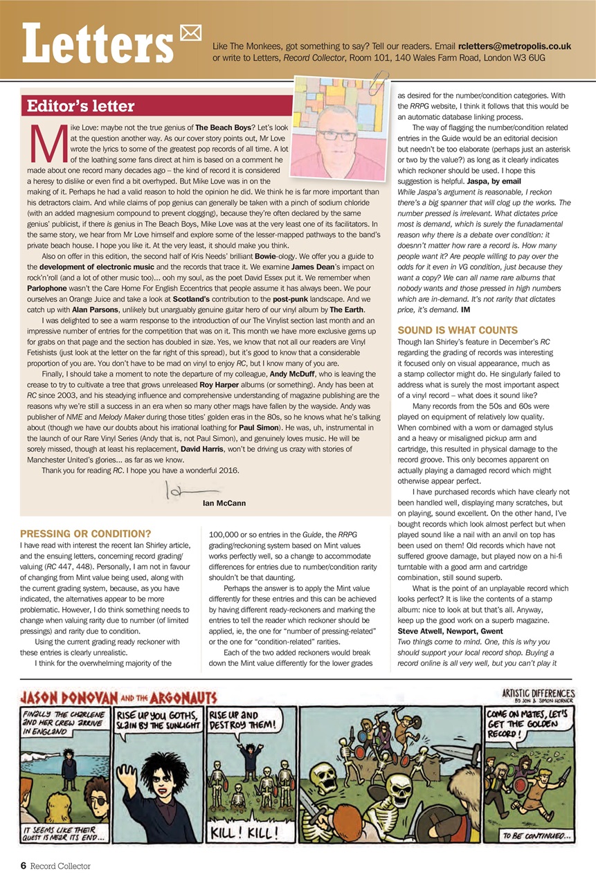 Record Collector Preview Pages