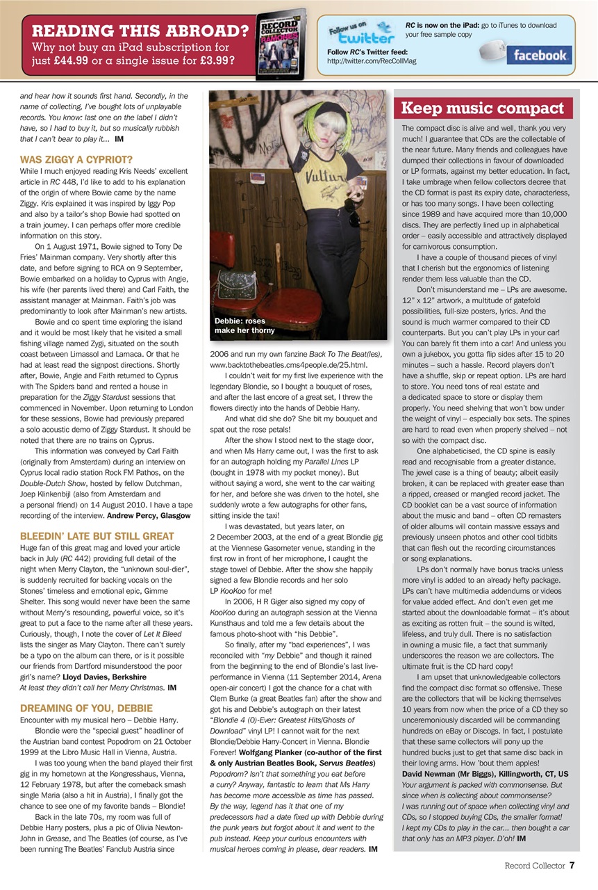 Record Collector Preview Pages